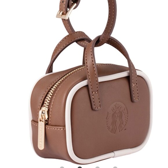 Starbucks Taiwan 2025 summer RETRO MINI tote bag- siren brown - Picture 3 of 4